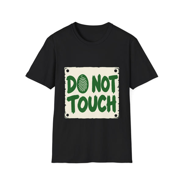 Do Not Touch black graphic T-shirt, front view