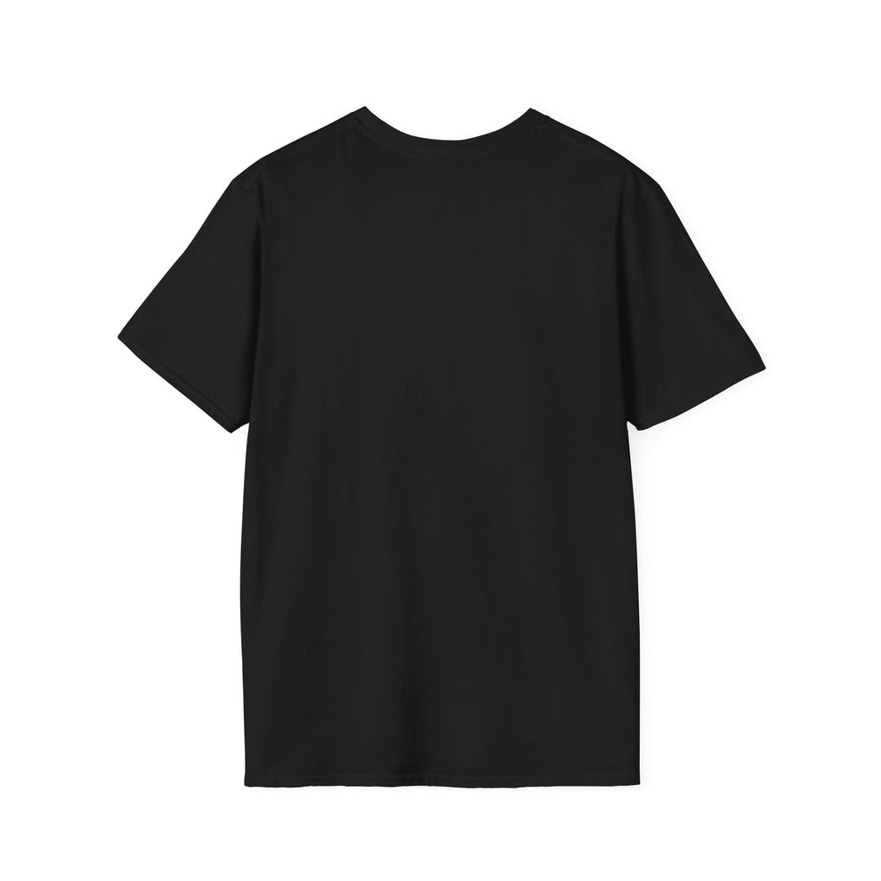 Lost Signal black graphic T-shirt, back view
