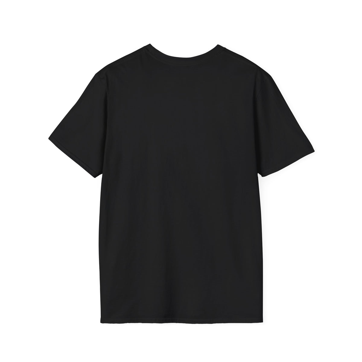 Do Not Touch black graphic T-shirt, back view